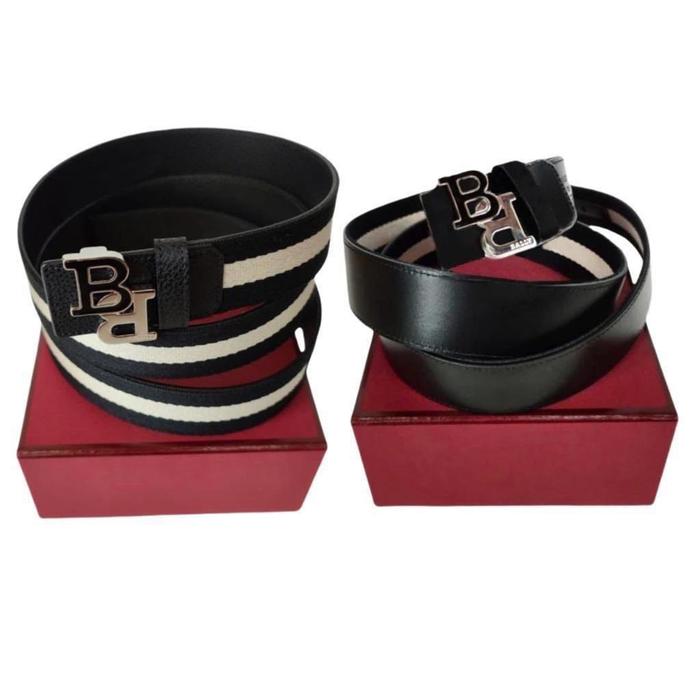 Ikat Pinggang Pria Bally Belt Braver Reversible Black Original