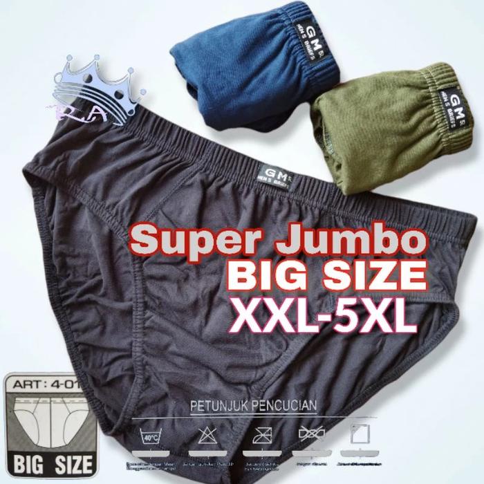 CD pria jumbo 3XL,4XL,5XL.GM ekstra celana dalam pria