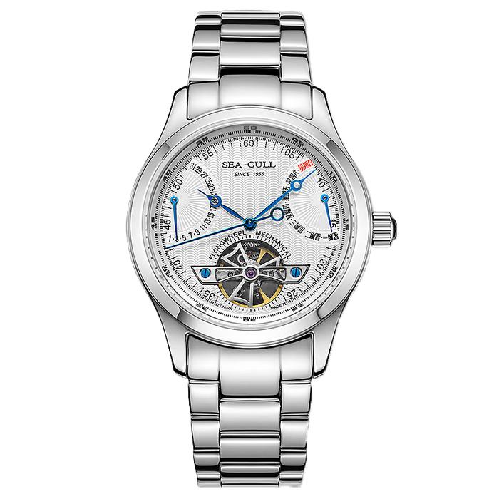 Seagull M162S Men Watch | Automatic Mechanical Watch with Exposed Flywheel
