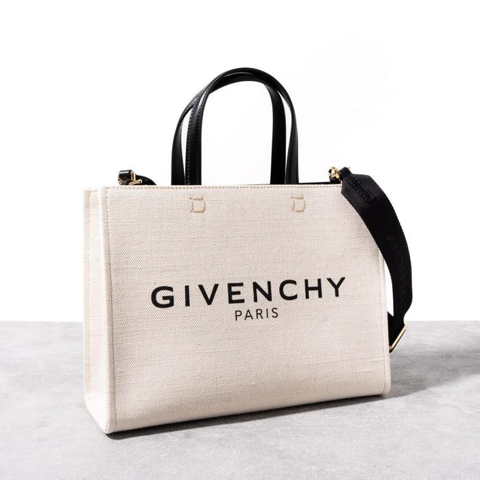 GIVENCHY Small G 4G tote bag canvas Beige - Black
