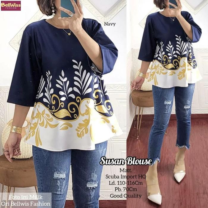 Blouse Susan Scuba import fit to XXL, LD110-120 pjng 70 High quality