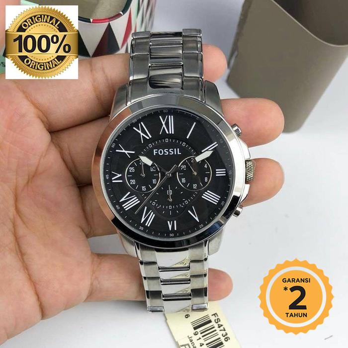 FS4736 Chronograph Black Dial Stainless Steel Strap