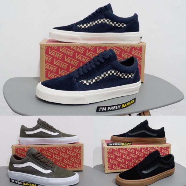 [Terlaris] 100% Premium Sepatu Vans Old Skool Full Black Gum , Black