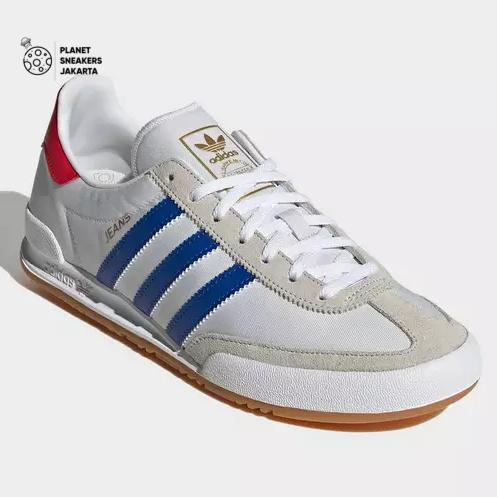 Sepatu Adidas Original Jeans "White Blue Red" (BNIB) Original