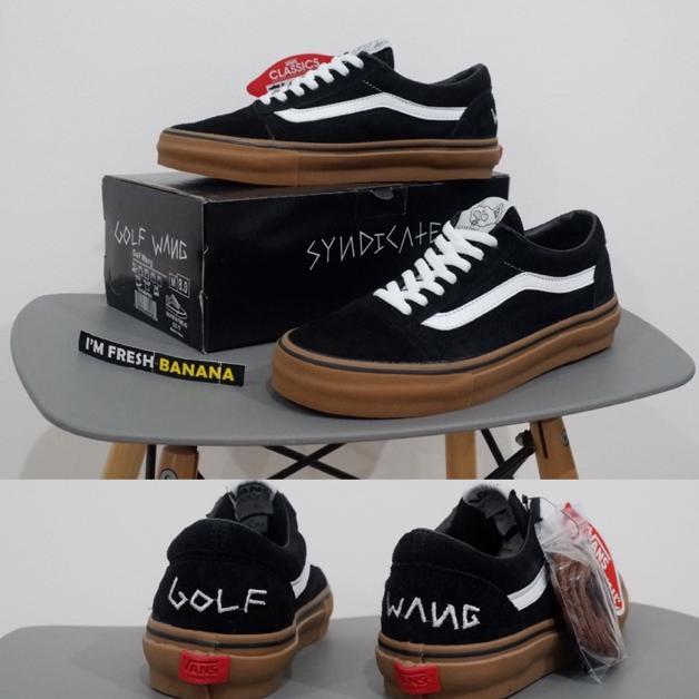 [Terlaris] 100% PREMIUM Sepatu Vans Old Skool Golf Wang Oldskool Black