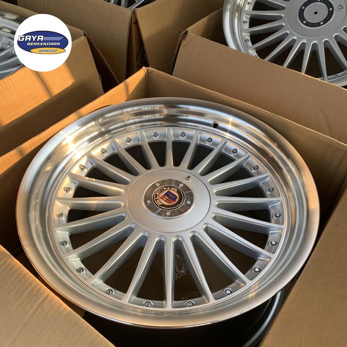 velg alpina r18 monoblok silver polish