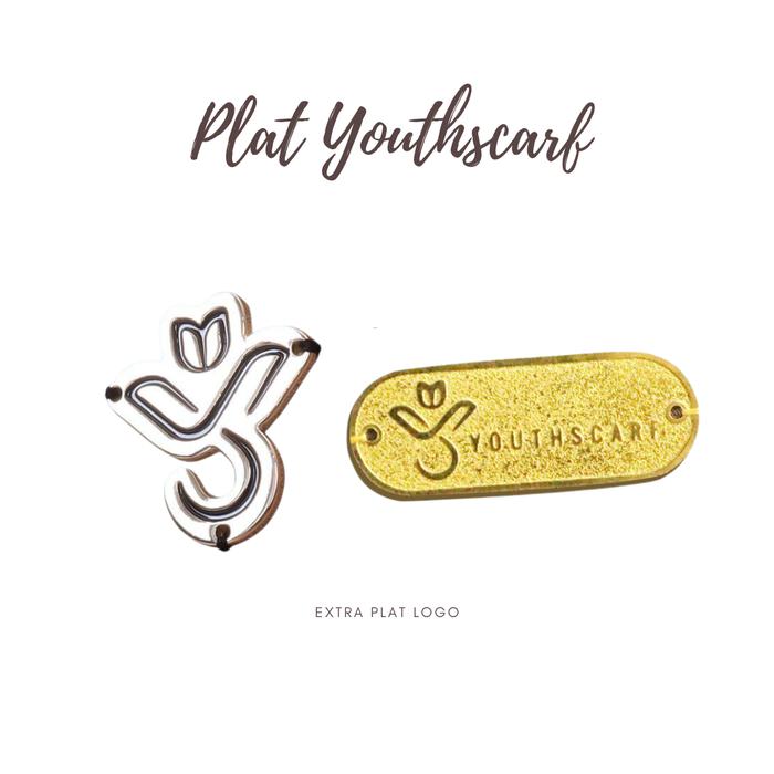 Youthscarf - PLAT HIJAB - logo plat Y - by request - plat hijab printing - plat hijab bergo - plat