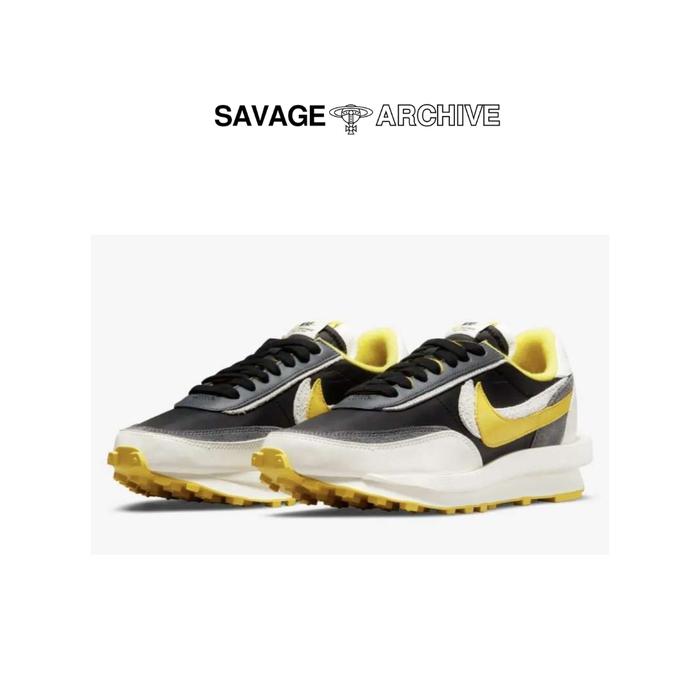 NIKE LD WAFFLE X SACAI X UNDERCOVER BLACK BRIGHT CITRON