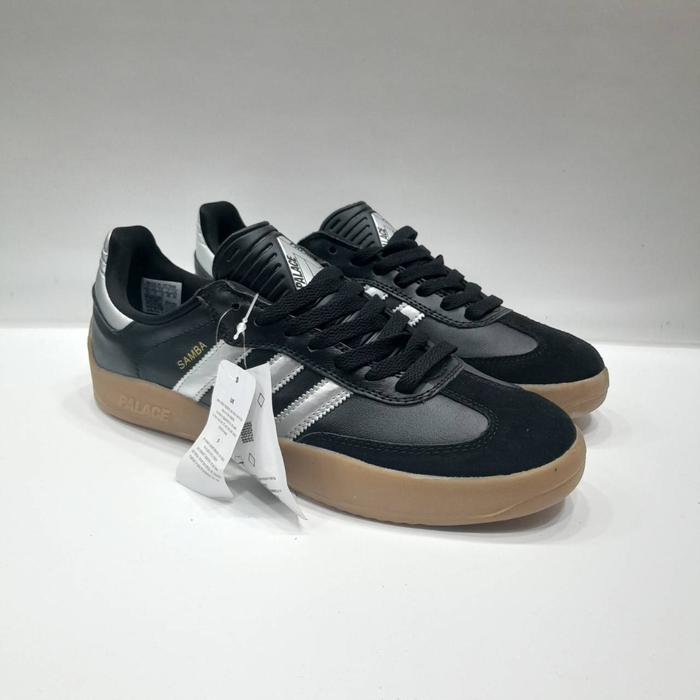Sepatu Adidas Puig Samba X Palace Black Silver