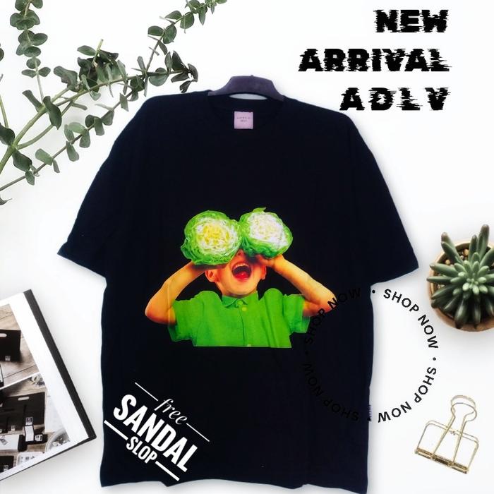 KAOS KOREA ADLV UNISEX BABY VEGETABLES BLACK