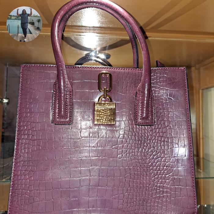 (Used) Aldo handbag warna merah tua