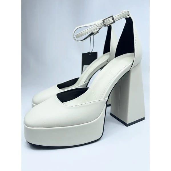 SEPATU HEELS /SEPATU ZARA /SEPATU PUTIH / BROKEN WHITE / HEELS 13CM /HIGH HEELS 13CM / SEPATU PESTA