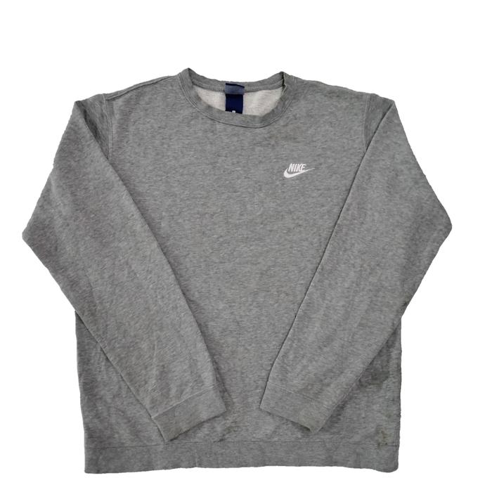 Crewneck Nike Basic Small Swoosh - Grey (Second Branded Original) Thrift