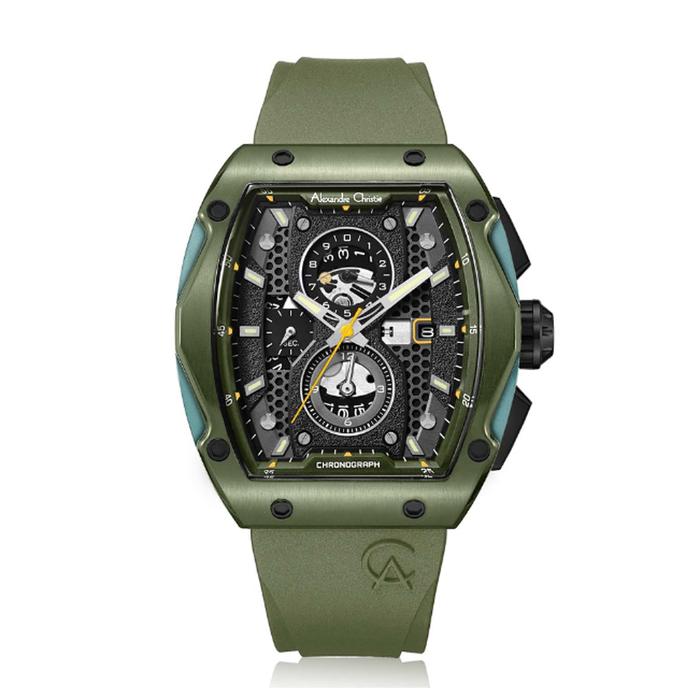 ALEXANDRE CHRISTIE AC 6608 GREEN MCRGABA Jam Tangan Pria