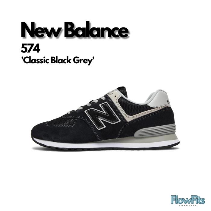 New Balance 574 'Classic Black Grey' 'ML574EGK' BNIB ORIGINAL Sneakers Pria Wanita UNISEX