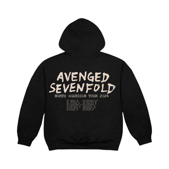 [Official Avenged Sevenfold] 2024 Tour Wesbat - Hooded Pullover - Resmi