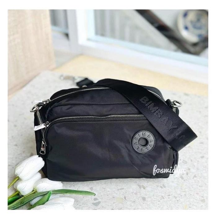 BYL Medium Pocket Crossbody Dark Grey anthracite Silver Hardware - NEW