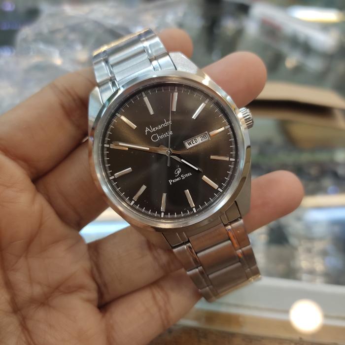 Jam PRIA ORIGINAL Alexandre Christie Ac 1025 ME All Stainless