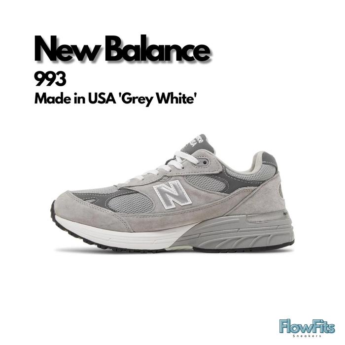 New Balance 993 Made in USA 'Grey White' 'MR993GL' BNIB ORIGINAL Sneakers Pria Wanita UNISEX