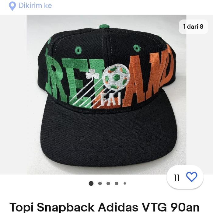 topi snapback VINTAG ADIDAS 90S