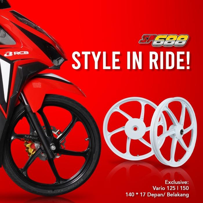 Rcb Velg Sp688 Vario 125 140/140-17 putih