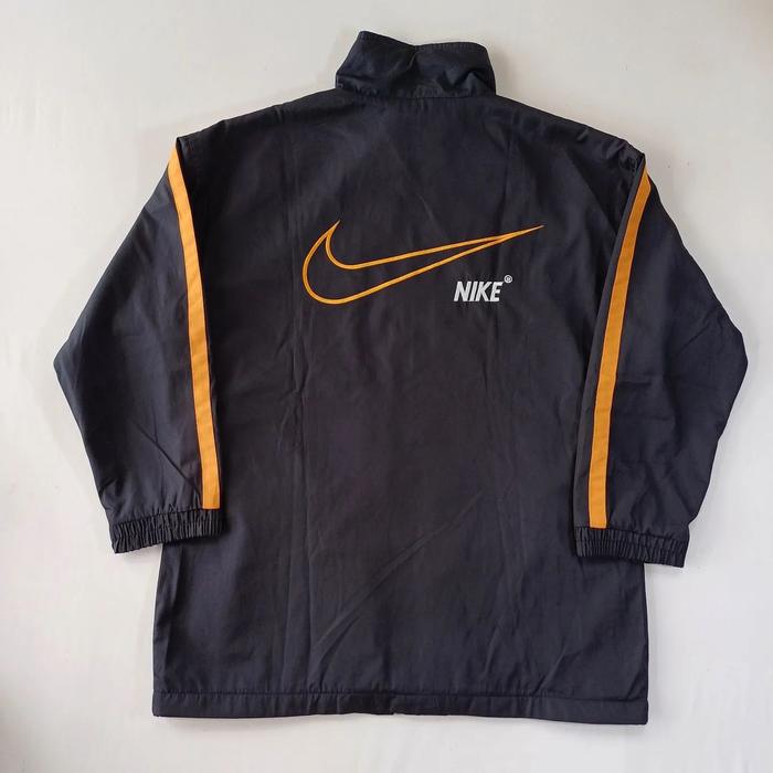 JAKET VINTAGE NIKE JUST DO IT, SIZE L (SECOND BRANDED) HITAM, JK0019