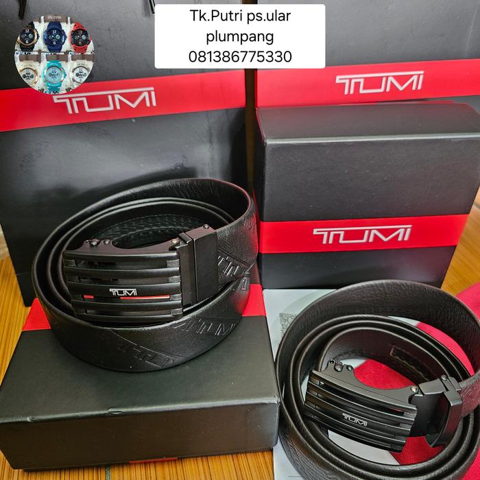 Gesper Tumi emboss leather