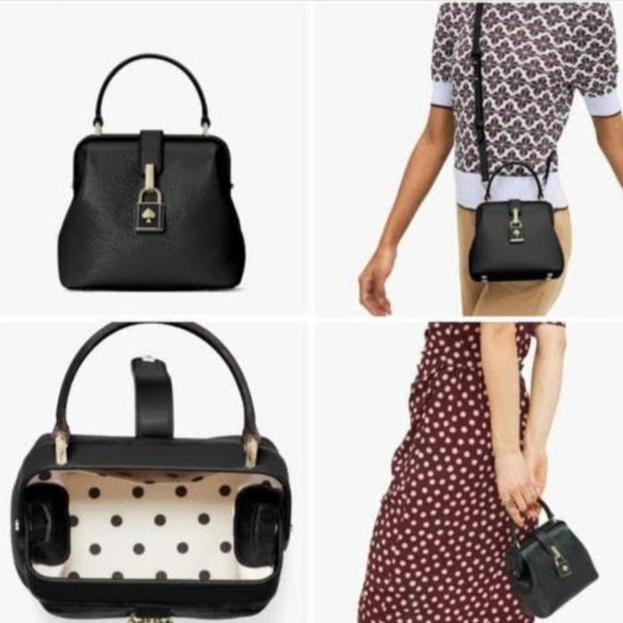 Kate spade remedy black small top handle crossbody