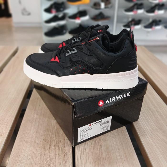Sepatu Sneakers - AIRWALK - Salvador - Black/White [AIW22UK0208B] -