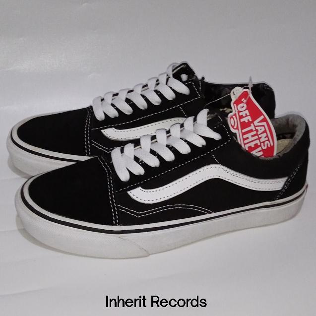 Sepatu Anak Kids Vans Old Skool Retro Style 36 Black White Hitam Putih size 36,5 23 Original OG Auth