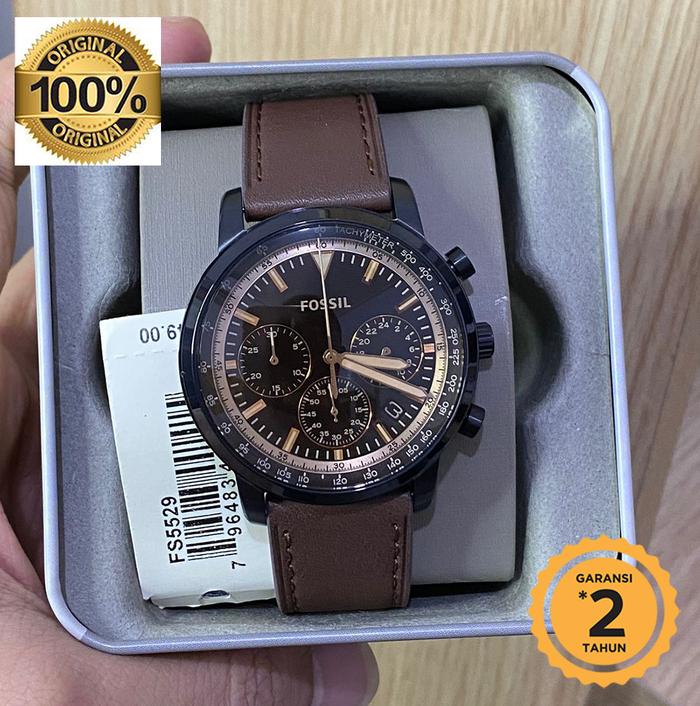 FS5529 Chronograph Men Brown Leather Strap original