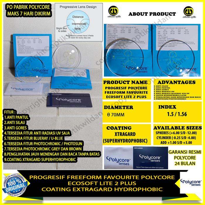 PROGRESIF FREEFORM FAVOURITE POLYCORE ECOSOFT LITE 2 PLUS XTRAGARD