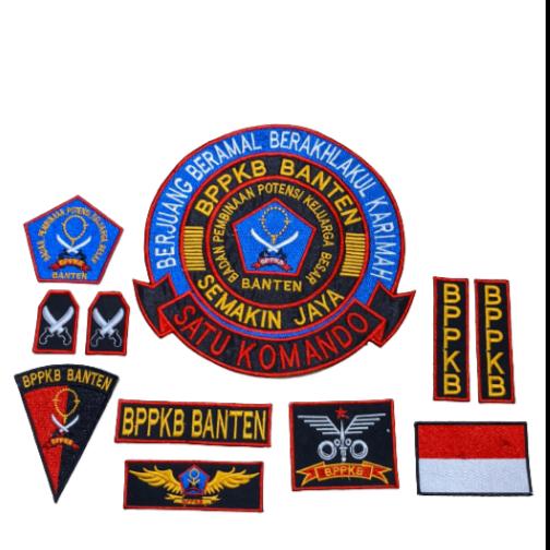 1set BPPKB BANTEN bed/atribut bordir baju,kemeja,jaket dll