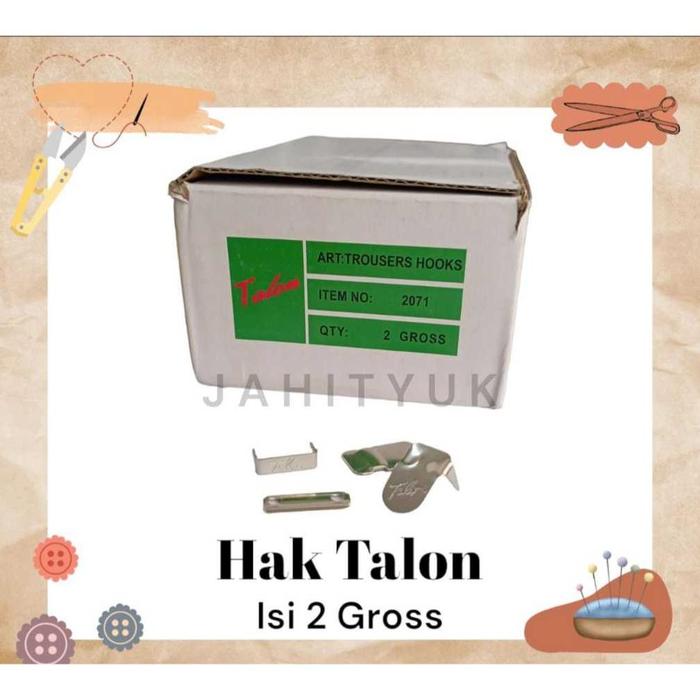Terlaris Hak Talon Celana / Kancing Kait Rok Celana Sekolah / Dinas /