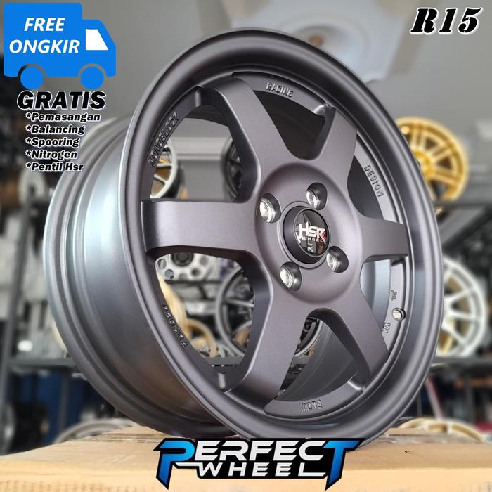 Velg TE37 Ring 15 Hsr Tokyo Lebar 6,5 Offset 40 Velg Mobil Agya Futura