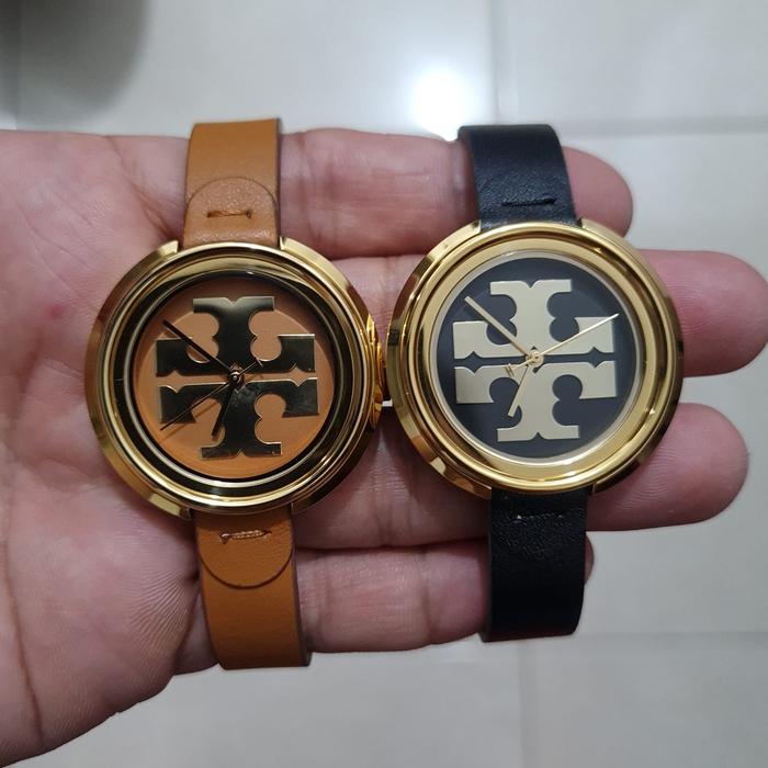 Jam tangan Fashion Wanita TORY BURCH TB Miller Leather strap Stainless