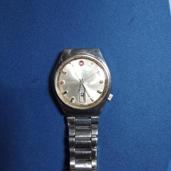 JAM TANGAN GARUDA MANUAL WINDING, BUATAN SWISS ,JAM ANTIK TAHUN 1970 AN