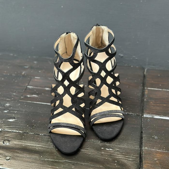 Sepatu heels Something Borrowed Gladiator Hitam