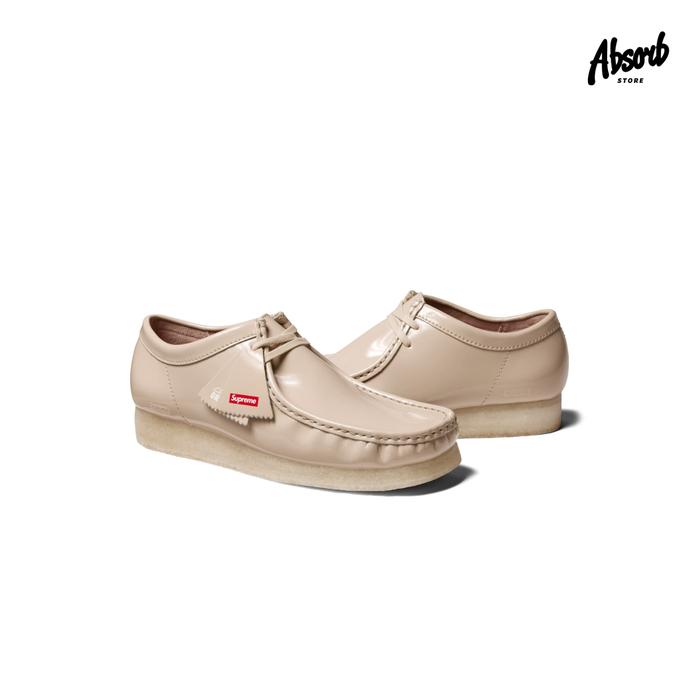 Clarks Originals Wallabee x Supreme “Patent Leather” (Natural/Tan/Beige)