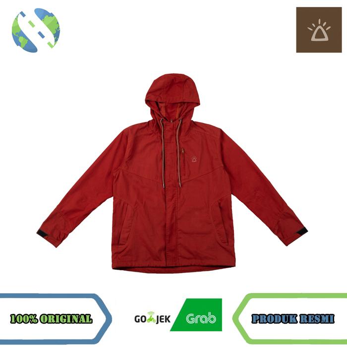 Casual Jacket Pria Wanita Outdoor Ammossi Kemaro Zipper Terracotta