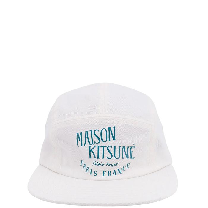 Maison Kitsune Logo Printed Baseball Cap White - Authentic