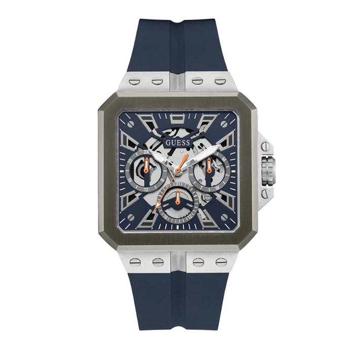GUESS GW0637G1 LEO NAVY RUBBER Jam Tangan