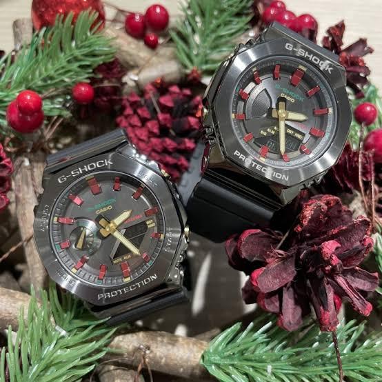 JAM TANGAN CASIO GSHOCK COUPLE  GM-2100CH-1ADR GM-S2100CH-1ADR ORIGINAL GM2100