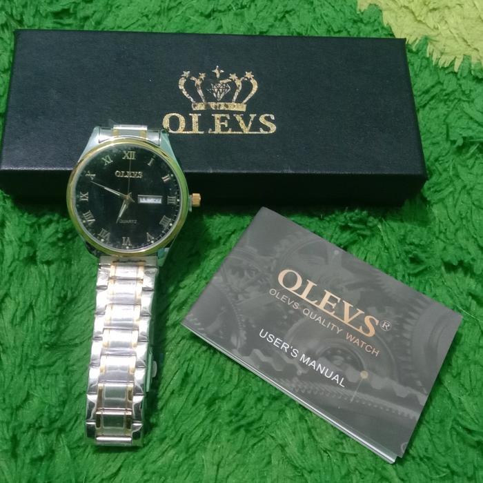 Jam tangan merk Olevs silver