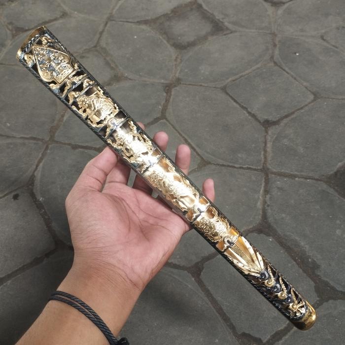 pendok keris kuningan bunton solo krawang silih asih wayang punokawan