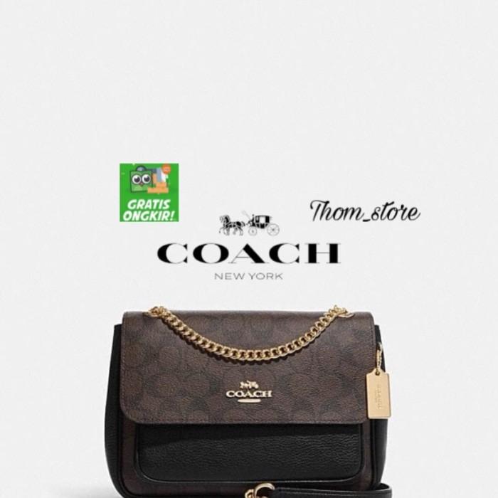 TAS WANITA C H CC878 SHOULDER BAG KLARE 25 CROSSBODY BAG SIGN CANVAS