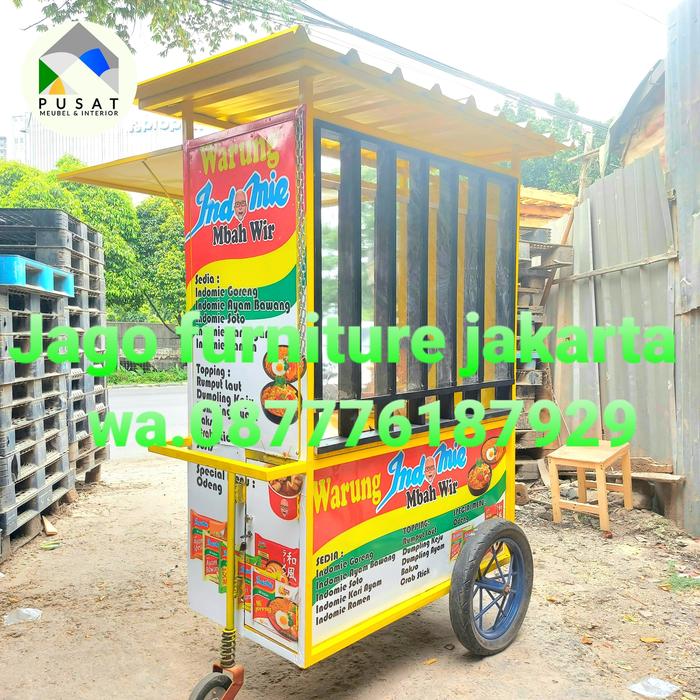 Gerobak mie instant / gerobak kuliner / gerobak indomie
