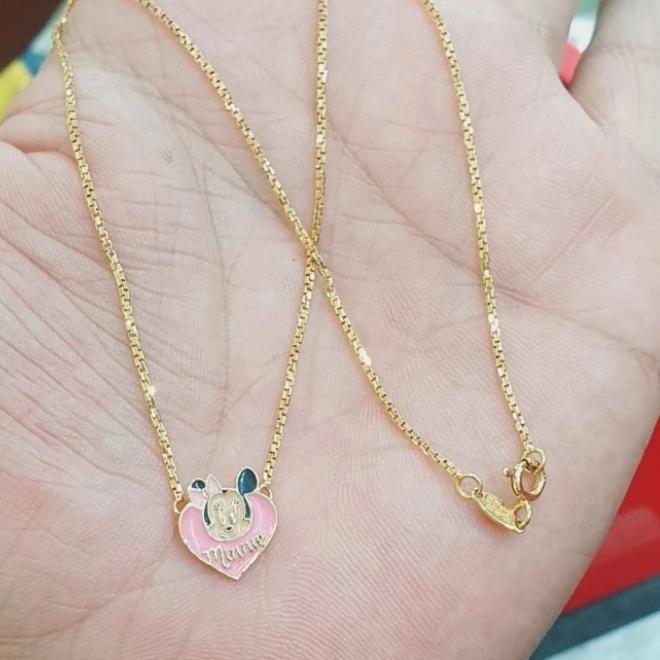 Kalung +Liontin anak emas asli kadar 700