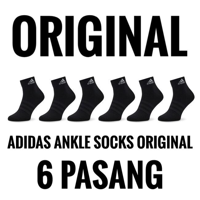 Kaos Kaki Adidas Original 6 Pasang Ankle Socks Thin and Light Sportswear Performance Sport Unisex Hi