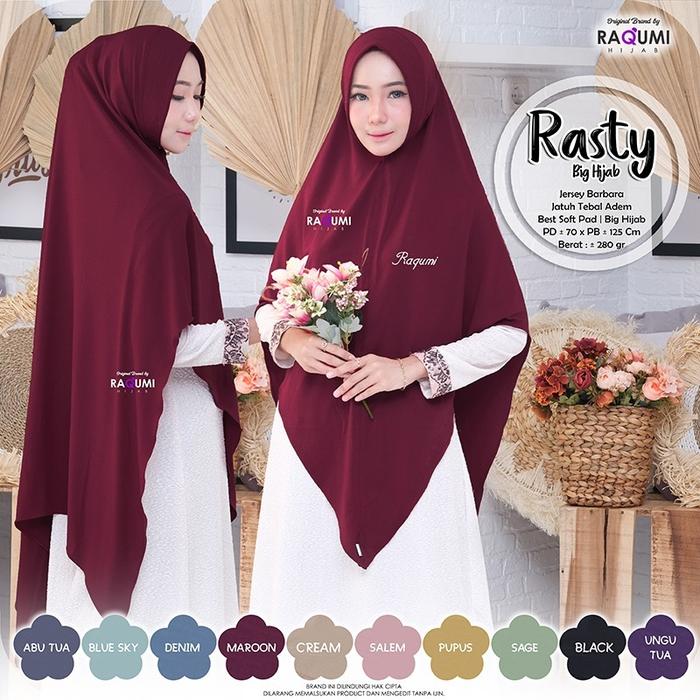 Hijab Instant Terbaru Rasty Bordir Original Raqumi X MNV